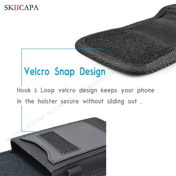 Leather Oxford Cloth Phone Pouch with Belt Clip for Samsung S24 Ultra Plus and Galaxy A Series Leather Oxford Cloth Phone Pouch with Belt Clip for Samsung S24 Ultra   Lacatang Shop Lacatang Shop 