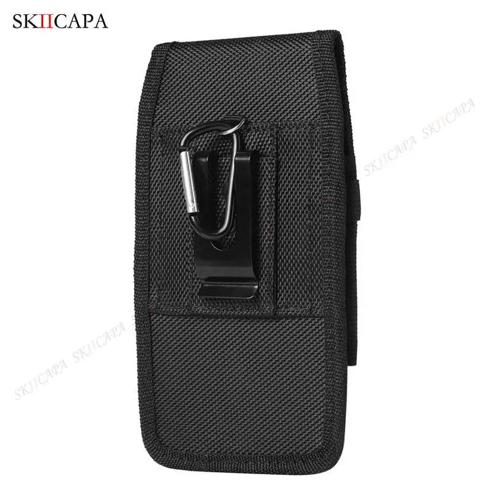 Oxford Cloth Leather Pouch for Samsung S24 Ultra Plus with Racing Belt Clip – Waist Bag for Galaxy A Series