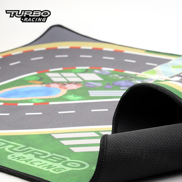 Portable Turbo Racing Rubber Track Mat for 1:76 RC Cars - Multiple Sizes Available