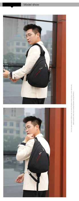 Men's Personal Security Chest Bag Leisure Sports Digital Storage Bag Multifunctional Messenger Bag Mobile Phone handbag