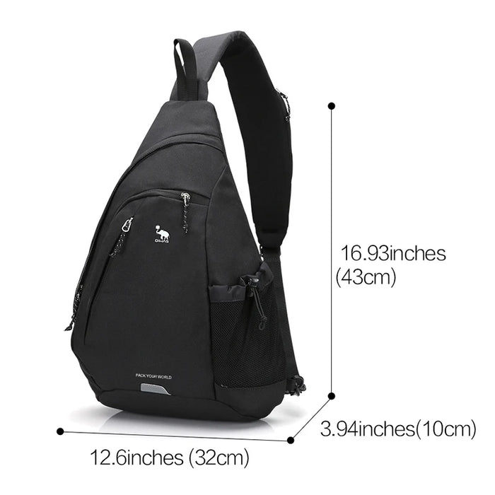 OIWAS Men Shoulder Bag Crossbody Bags Boys College Student Cycling Sports Short Trip Casual Versatile Male Fashion Sling Daypack OIWAS Men Shoulder Bag Crossbody Bags Boys College Student Cycling   Lacatang Shop Lacatang Shop 