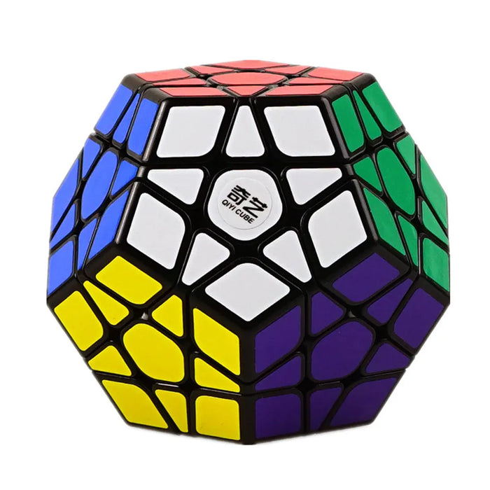 QIYI Professional 12-Sided Stickerless Megaminx Magic Cube - Speed Puzzle Educational Toy for Kids