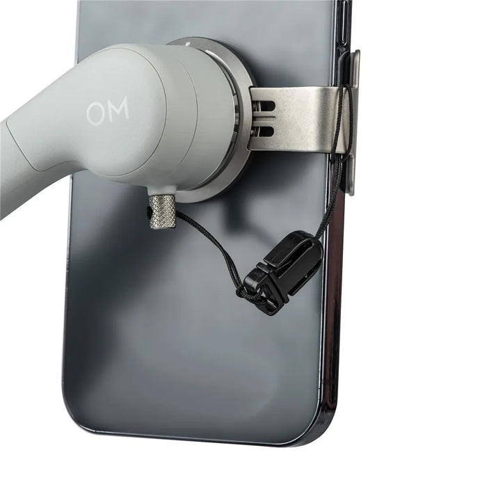 For DJI OM4 SE 5 Phone Holder Clip Anti-lost Rope Strap Anti-drop For DJI OM 4 Osmo Mobile 3 4 5 Camera Expansion Accessories DJI OM4 SE Phone Holder Clip with Anti-Lost Rope Strap - Accessories  Lacatang Shop Lacatang Shop 