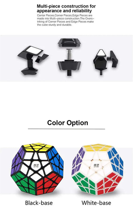 QIYI Megaminxeds Magic Cubes Stickerless Speed Professional 12 Sides Puzzle Cubo Educational Toys For Children QIYI Megaminxeds Magic Cubes Stickerless Speed Professional 12 Sides   Lacatang Shop Lacatang Shop 