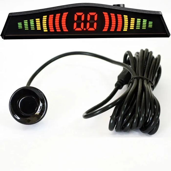 Parktronic Car Detector Auto LED Display 4PCS Parking Sensor Kit Reverse Assistance Backup Radar Monitor Parking Car-detector 4PCS Parktronic Car Detector Kit: Auto LED Parking Sensor System  Lacatang Shop Lacatang Shop 