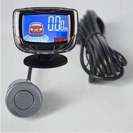 Vehicle Parking Sensor LCD Display with Switch Car Reverse Radar Parking Distance Rear 4 Sensors Backup Alarm System Buzzer