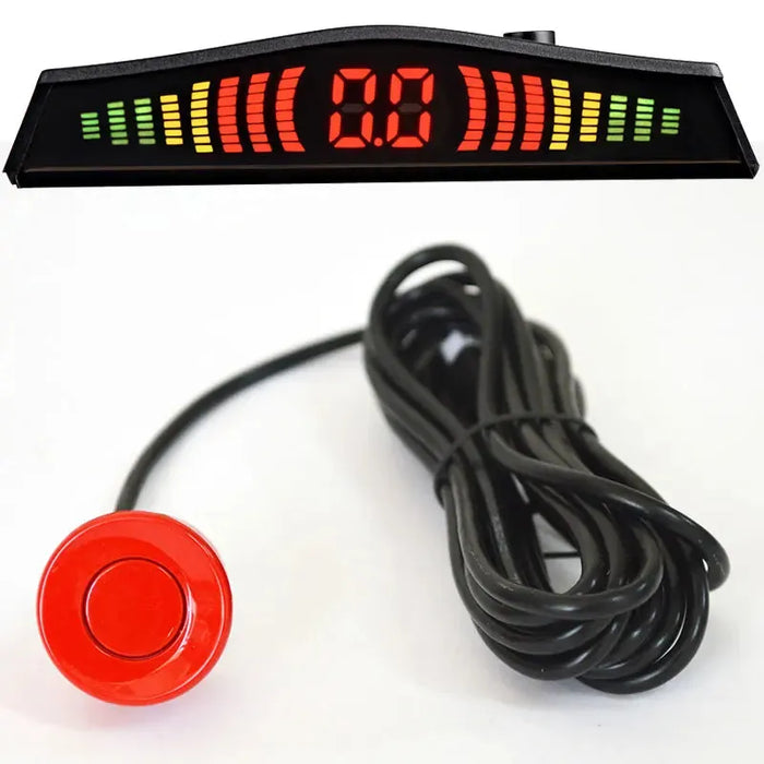 Parktronic Car Detector Auto LED Display 4PCS Parking Sensor Kit Reverse Assistance Backup Radar Monitor Parking Car-detector 4PCS Parktronic Car Detector Kit: Auto LED Parking Sensor System  Lacatang Shop Lacatang Shop 