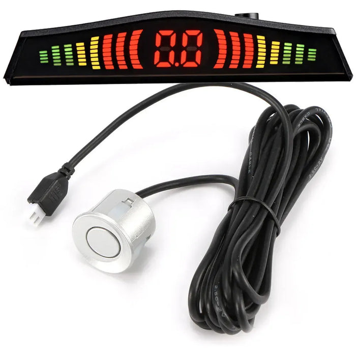 Parktronic Car Detector Auto LED Display 4PCS Parking Sensor Kit Reverse Assistance Backup Radar Monitor Parking Car-detector 4PCS Parktronic Car Detector Kit: Auto LED Parking Sensor System  Lacatang Shop Lacatang Shop 