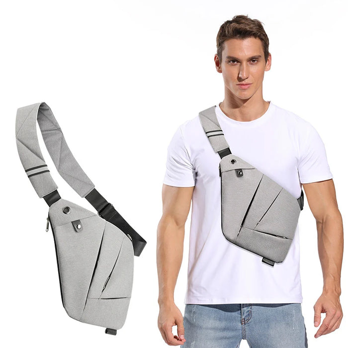 Men's Personal Security Chest Bag Leisure Sports Digital Storage Bag Multifunctional Messenger Bag Mobile Phone handbag