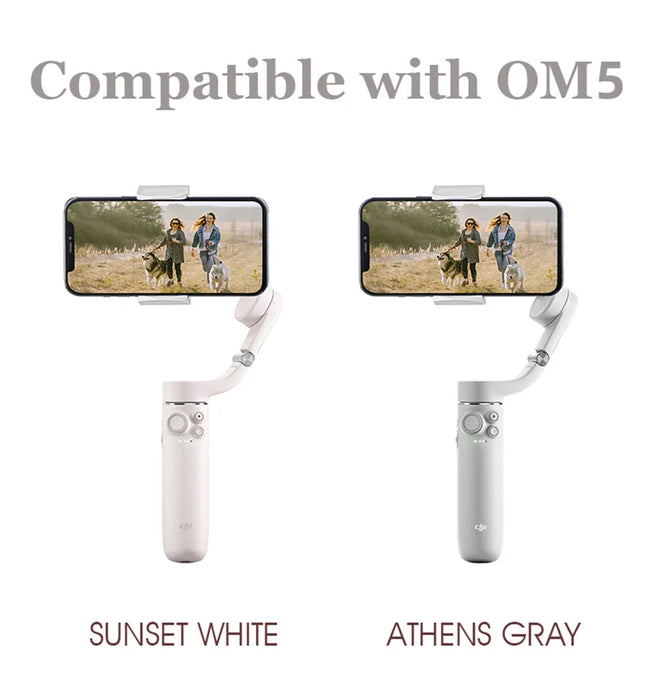 For DJI OM4 SE 5 Phone Holder Clip Anti-lost Rope Strap Anti-drop For DJI OM 4 Osmo Mobile 3 4 5 Camera Expansion Accessories DJI OM4 SE Phone Holder Clip with Anti-Lost Rope Strap - Accessories  Lacatang Shop Lacatang Shop 