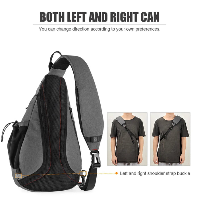 Mixi Men One Shoulder Backpack Women Sling Bag Crossbody USB Boys Cycling Sports Travel Versatile Fashion Bag Student School Mixi Men One Shoulder Backpack Women Sling Bag Crossbody USB Boys   Lacatang Shop Lacatang Shop 