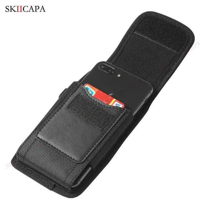 Oxford Cloth Leather Waist Pouch for Samsung S24 Ultra Plus with Belt Clip - Compatible with Galaxy A15 A05S A05 A25