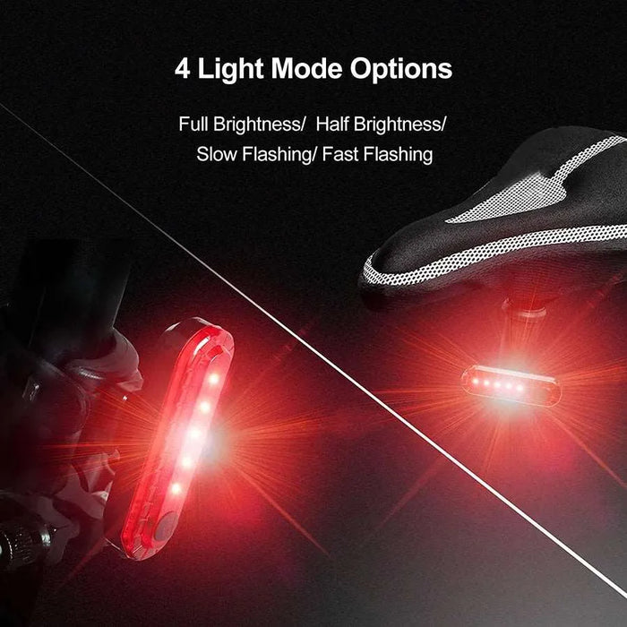 BicycleTail Light USB Rechargeable Red LED Bright Rear Bike Light Cycling Safety for Night Riding Lighting Back Bike Taillights BicycleTail Light USB Rechargeable Red LED Bright Rear Bike Light   Lacatang Shop Lacatang Shop 