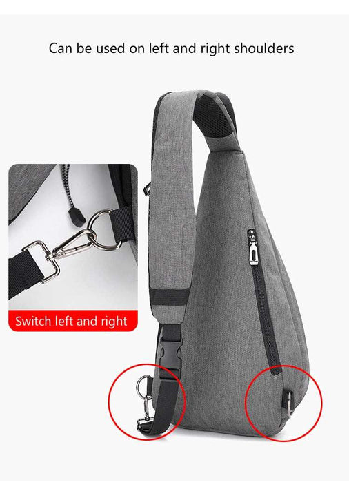 Men's Personal Security Chest Bag Leisure Sports Digital Storage Bag Multifunctional Messenger Bag Mobile Phone handbag