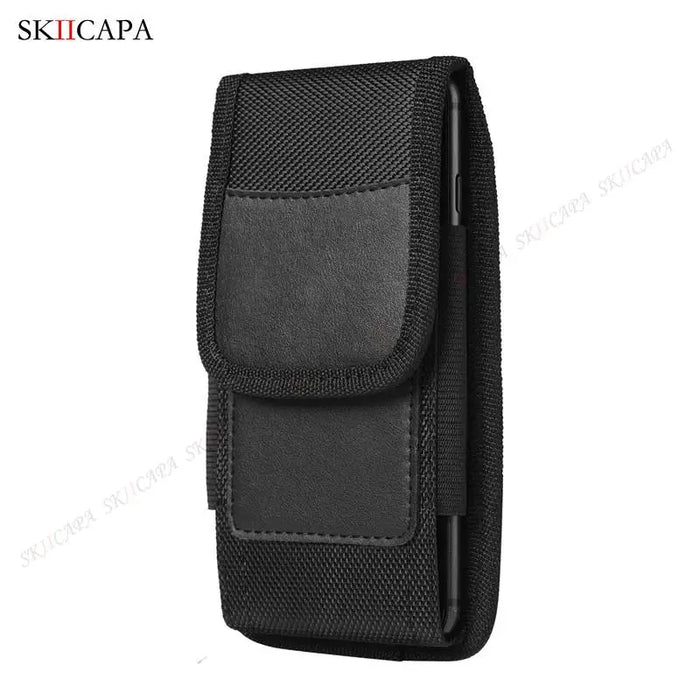 Oxford Fabric Leather Phone Pouch with Belt Clip for Samsung S24 Ultra Plus and Galaxy A Series Oxford Fabric Leather Phone Pouch with Belt Clip for Samsung S24 Ultra   Lacatang Shop Lacatang Shop 