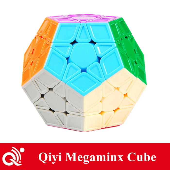 QIYI Speed Megaminx Magic Cube - Stickerless 12-Sided Puzzle Toy for Kids QIYI Speed Megaminx Magic Cube - Stickerless 12-Sided Puzzle Toy for   Lacatang Shop Lacatang Shop 