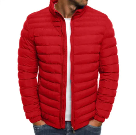 Men's Insulated Cotton Padded Jacket – Stylish Outdoor Zipper Coat Men's Insulated Cotton Padded Jacket – Stylish Outdoor Zipper Coat -   Lacatang Shop Lacatang Shop 