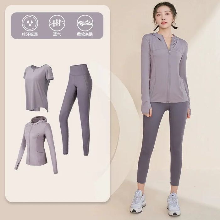 Women's Slimming Zipper Cardigan Professional Training Quick Drying Clothes