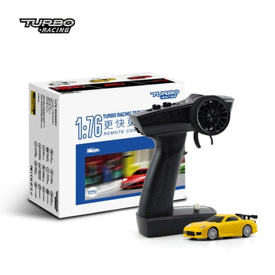 Turbo Racing 1:76 Scale Mini RC Electric Sports Car - C71, C72, C73 Toyota Simulation Desktop Model