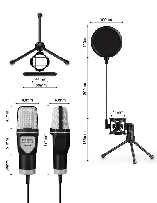 Computer USB Radio Microphone Apple Apple Applicable Mac Microphone MacBook Conference Video Microphone USB Microphone for Mac & MacBook - Ideal for Conference & Video  Lacatang Shop Lacatang Shop 