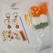 Citrus Gardenia Keychain Crochet Material Package Small Pendant Good Life DIY Wool Hand-Woven Gift - Lacatang Shop