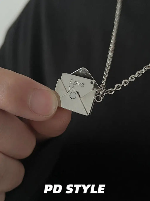 Niche Style Pdstyle Titanium Steel Girls' Practical Necklace Lacatang Shop