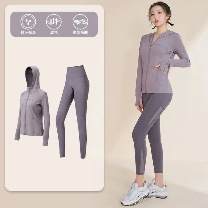 Women's Slimming Zipper Cardigan Professional Training Quick Drying Clothes