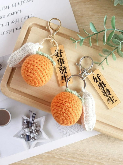 Good Thing Happening Doll Pendant Doll Handmade Woven Keychain Lucky Persimmon Schoolbag Bag Charm Key Chain 

Handmade Woven Persimmon Doll Pendant Keychain - Lucky Charm for Bags, Schoolbags   Lacatang Shop Lacatang Shop 