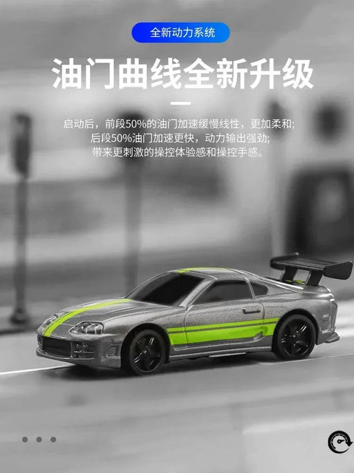 Turbo1/76 Miniature RC Remote Control Electric Sports Car C71 C72 C73 Simulation Toyota Mini Desktop Remote Control Car - Lacatang Shop