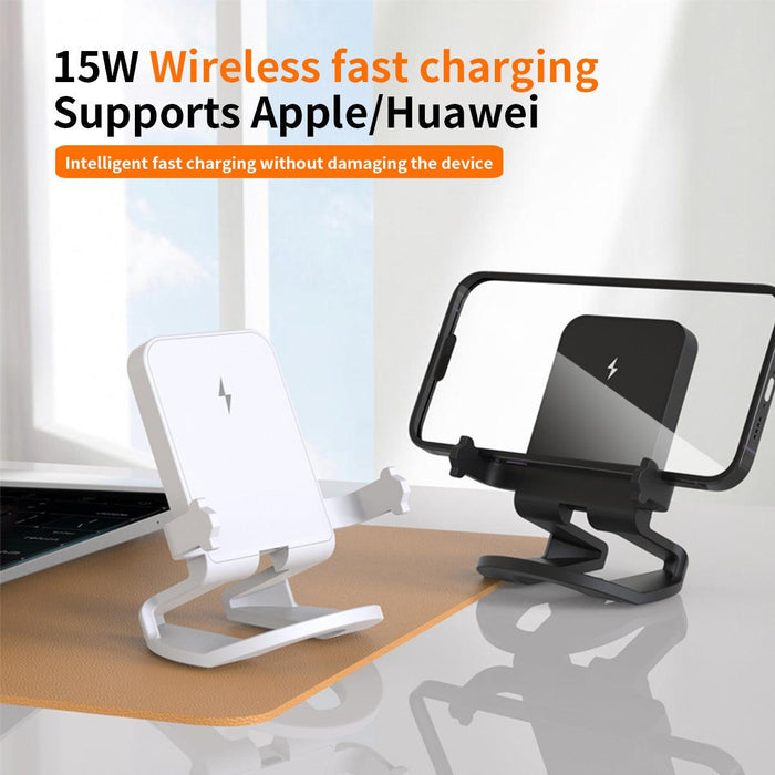 Wireless Charger 15W Suitable for iPhone Wireless Fast Charging Horizontal Vertical Dual-Purpose Phone Holder Desktop base Wireless Charger 15W Suitable for iPhone Wireless Fast Charging   Lacatang Shop Lacatang Shop 