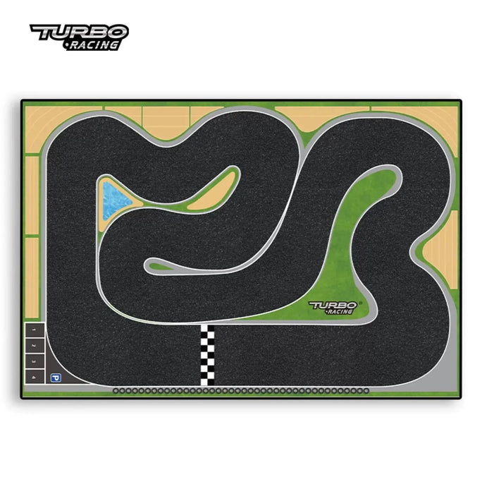 Turbo Racing 1:76 Drift Track Set with Cement Pier and Jumping Platform