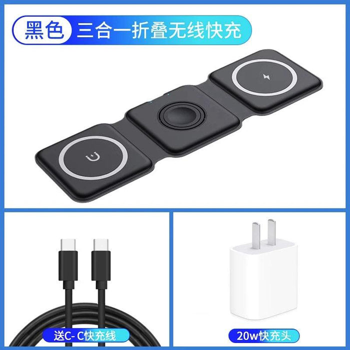 Three-in-One Headset iPhone Base Fast Charging Apple Three-in-One iPhone Charger  AliExpress Lacatang Shop 