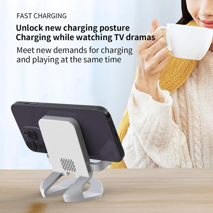 Wireless Charger 15W Suitable for iPhone Wireless Fast Charging Horizontal Vertical Dual-Purpose Phone Holder Desktop base Wireless Charger 15W Suitable for iPhone Wireless Fast Charging   Lacatang Shop Lacatang Shop 