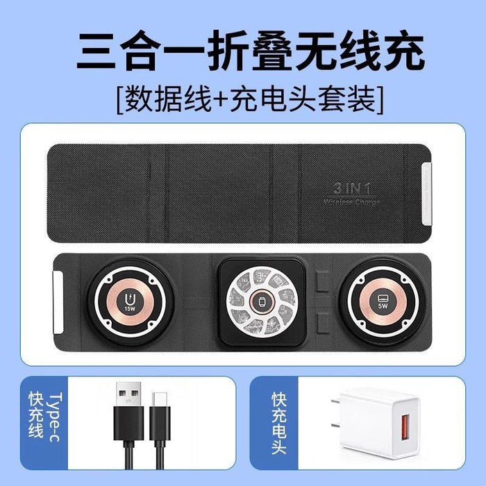 Three-in-One Headset iPhone Base Fast Charging Apple Three-in-One iPhone Charger  AliExpress Lacatang Shop 