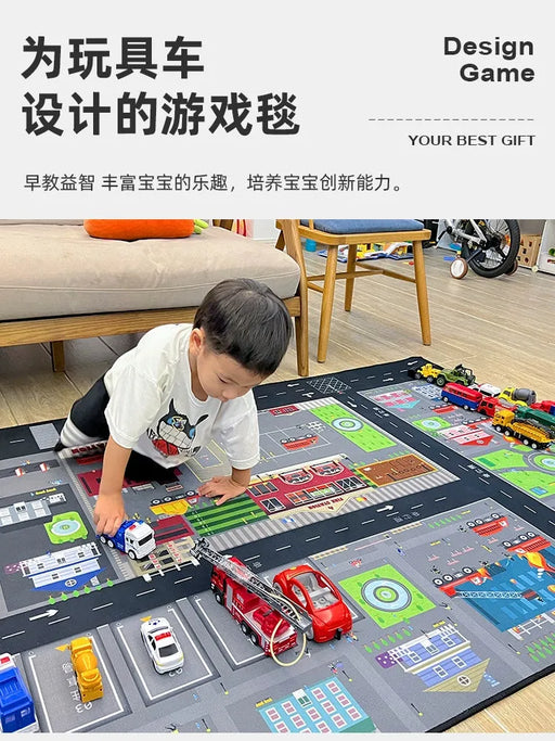 Kids' Thick Crawling Mat for Play and Reading Area - Drop-Resistant Cartoon Carpet for Kindergarten - Lacatang Shop