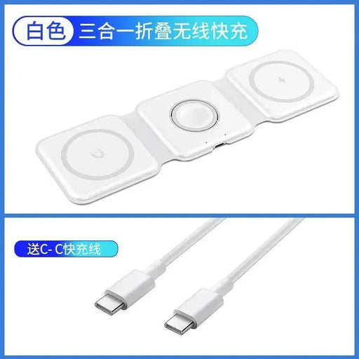 Three-in-One Headset iPhone Base Fast Charging Apple Three-in-One iPhone Charger  AliExpress Lacatang Shop 