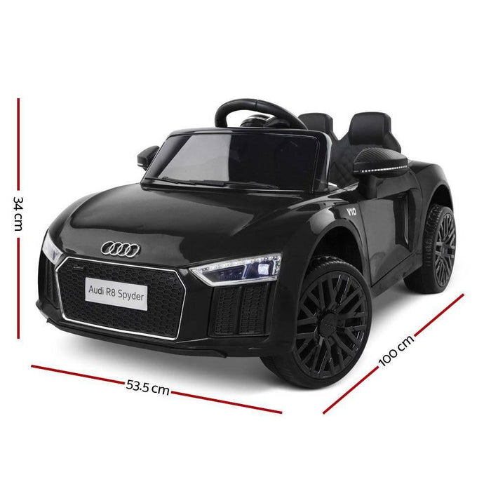 Kids Ride On Car Audi R8 Licensed Sports Electric Toy Cars Black Kids Ride On Car - Audi R8 Licensed Black Home & Garden Ozdingo Lacatang Shop 