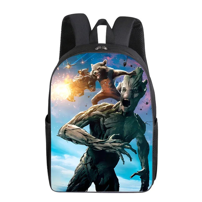 Groot Marvel Superhero Backpack - Cartoon Print School Bag for Students and Office - Cute Gift for Kids and Adults Groot Marvel Superhero Backpack - Cartoon Print School Bag for   Lacatang Shop Lacatang Shop 