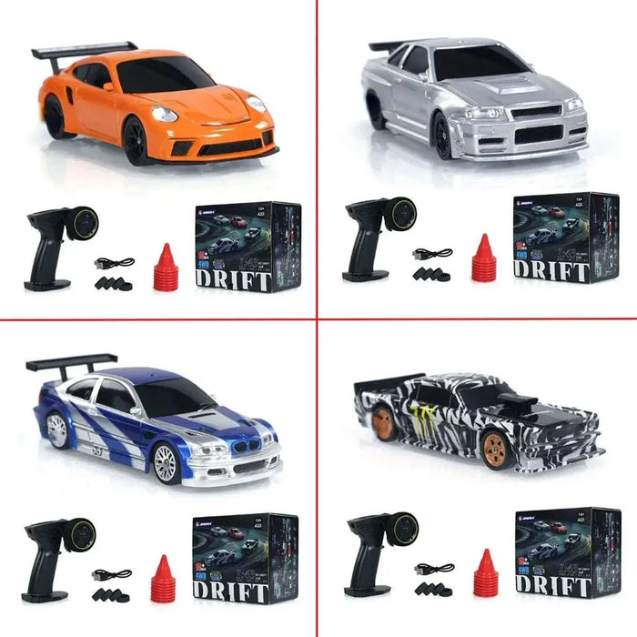 2.4G RC Drift Car 1/43 4WD Remote Control Car High Speed Four Wheel Drive Radio Controlled Mini Racing Car Model Boy Toy Gift - Lacatang Shop