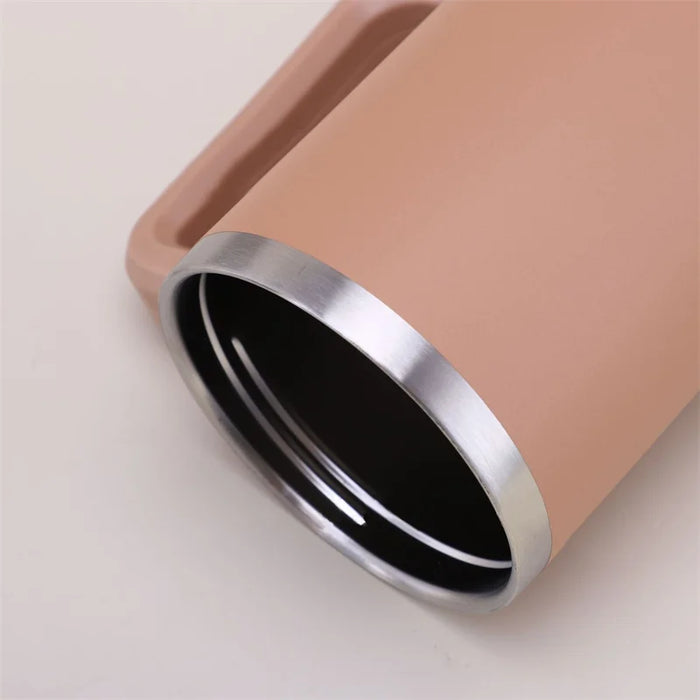 40oz Stainless Steel Insulated Hot Travel Mugs Water Bottle Thermal Vacuum Coffee Car Cup Cold Flask with Handle Straw