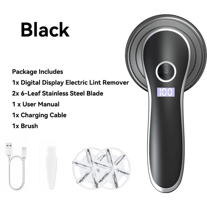 Electric Digital Display Lint Remover Rechargeable Pellet Fabric Shaver For Clothing Clothes Fluff Hair Balls Portable Remover Electric Digital Display Lint Remover Rechargeable Pellet Fabric   Lacatang Shop Lacatang Shop 