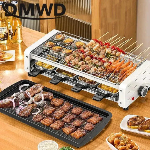 DMWD Smokeless Electric Barbecue  Raclette Pan BBQ Teppanyaki Grill DMWD Smokeless Electric Barbecue  Raclette Pan BBQ Teppanyaki Grill -  Other AliExpress Lacatang Shop 