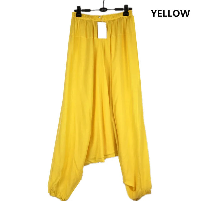 2024 Spring Women Casual Loose Harem Pants Solid Elastic Waist Summer Wide Leg Pants Plus size Cotton linen Trousers 4XL 5XL 2024 Spring Women Casual Loose Harem Pants Solid Elastic Waist Summer   Lacatang Shop Lacatang Shop 