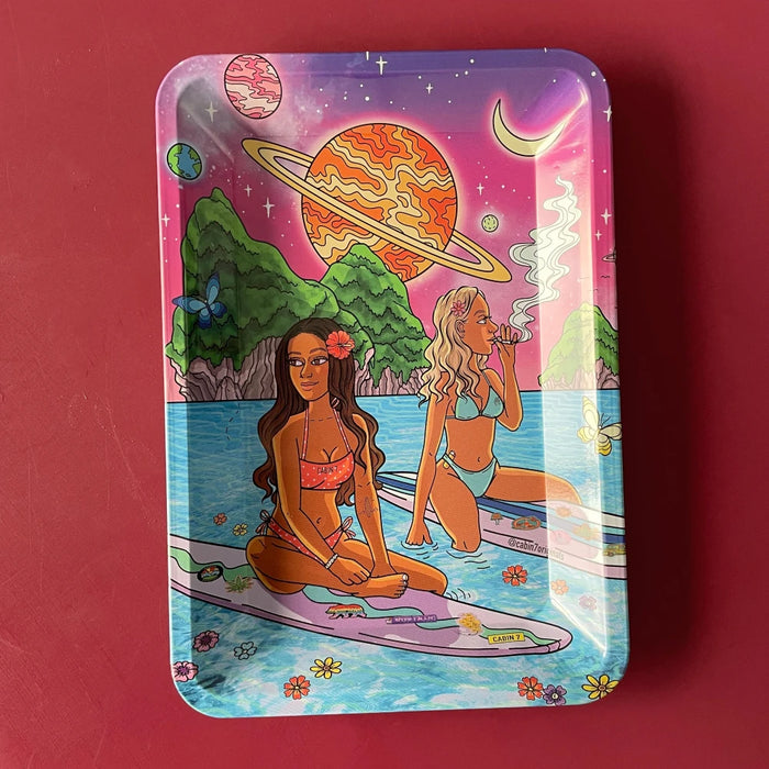 Collectible Metal Rolling Tray 7x4.92 Inches Collectible Metal Rolling Tray 7x4.92 Inches - Lacatang Shop  Lacatang Shop Lacatang Shop 