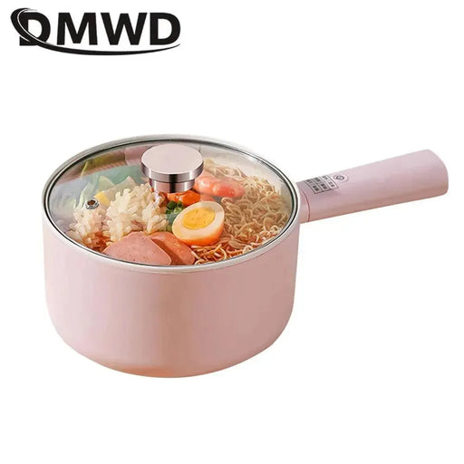 DMWD 1.8/2.5L Household Cooking Pot Electric Rice Cooker Mini Hot Pot Food Steamer Porridge Soup Pot Breakfast Maker Frying Pan DMWD 1.8/2.5L Mini Electric Rice Cooker & Multi-Cooking Pot  AliExpress Lacatang Shop 