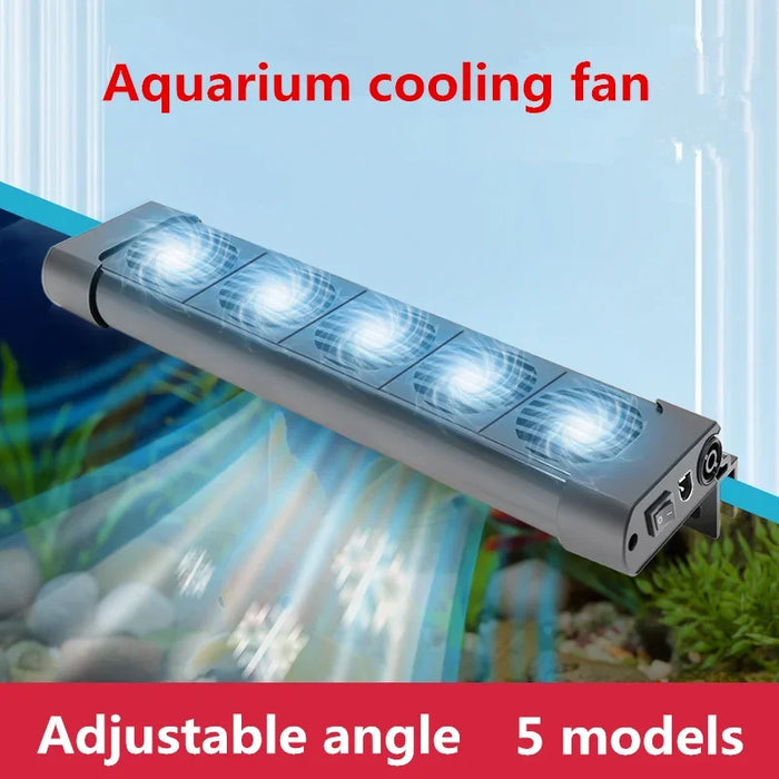 Aquarium Cooling Fan System for Fish Tanks - Temperature Control with 2/3/4/5 Fan Options for Marine and Pond Use Aquarium Cooling Fan System for Fish Tanks - Temperature Control with   Lacatang Shop Lacatang Shop 