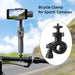 Bicycle Mount Holder Bike Clamp Stander Clip for Insta360 One X OSMO Mobile 3/2 Clamping Pipe Diameter Range 15-31mm Bicycle Mount Holder Clip for Insta360 One X & OSMO Mobile 3/2  Lacatang Shop Lacatang Shop 