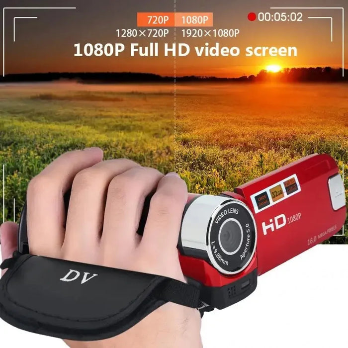 Mini Children's Digital Camera 270 Degree Rotation Screen HD 2MP Kids Birthday Christmas Gift Portable Photo Video Camcorder