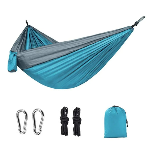 270x140cm Portable Hammocks Nylon Color Parachute Fabric Single and Double Size Outdoor Camping Hiking Garden Hammock.