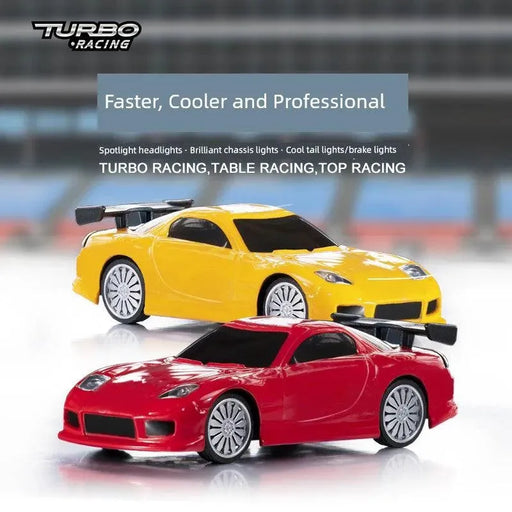 Turbo Racing 1:76 Miniature Full-Scale C71c72c73c74 Remote Control Electric Drift Sports Car Toy - Lacatang Shop